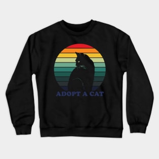 Adopt A Cat Crewneck Sweatshirt